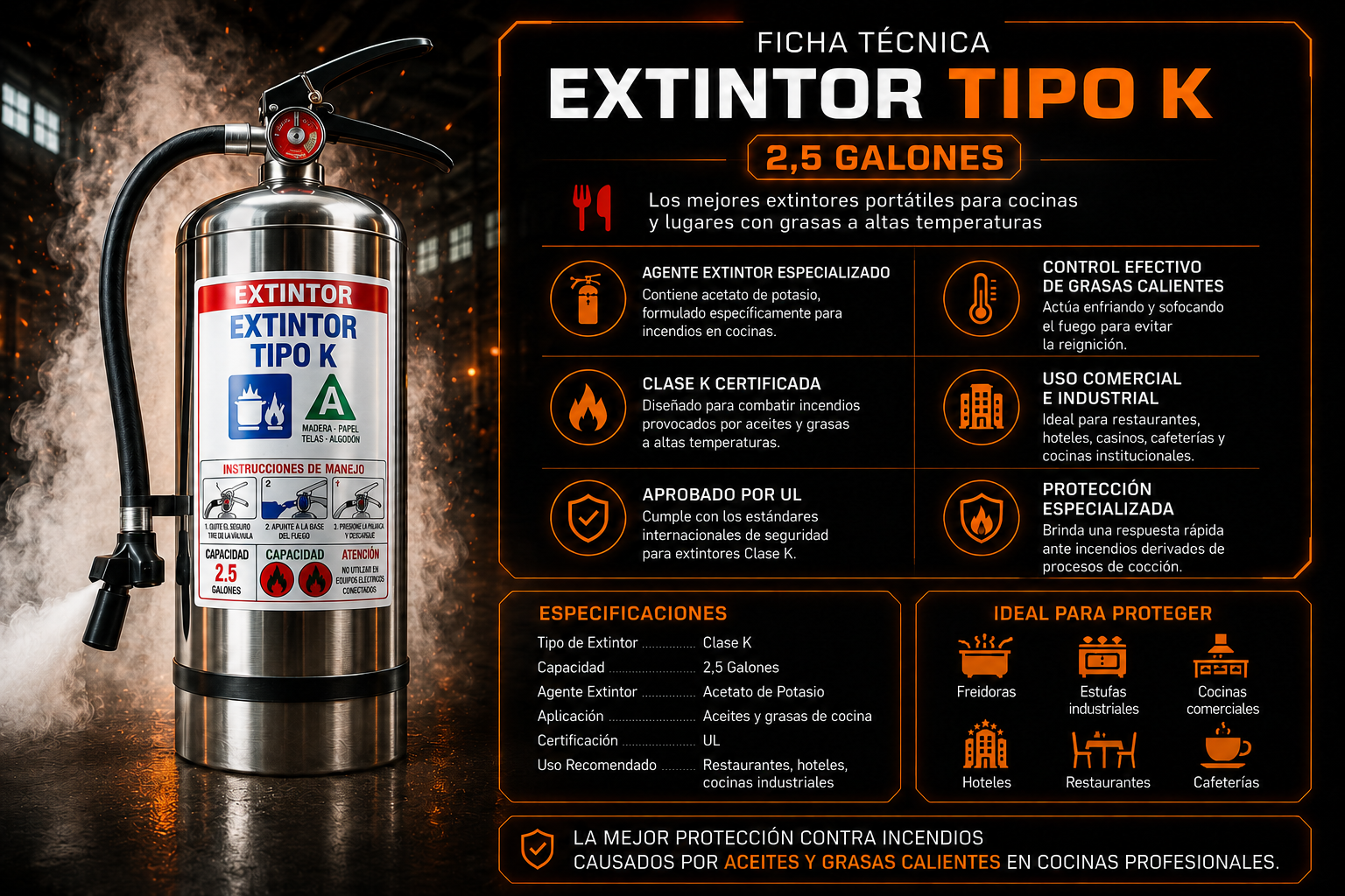 exintor tipo K