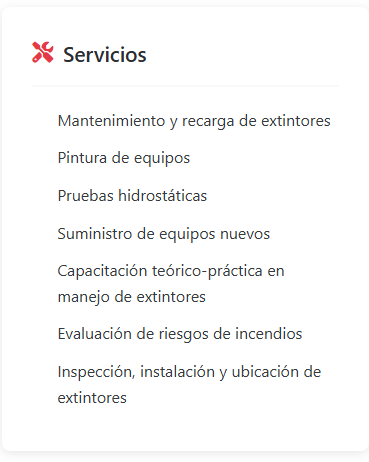 servicios
