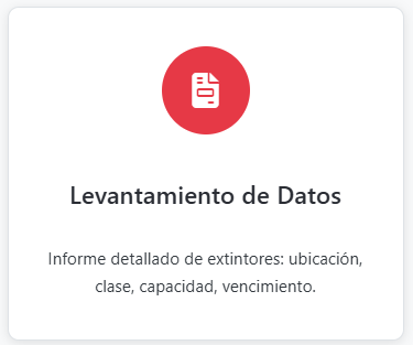 LEVANTAMIENTO DE DATOS