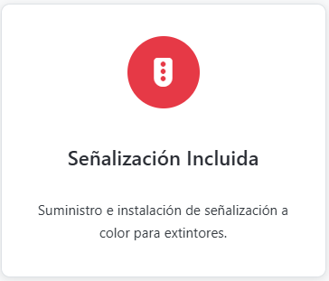 SEÑALIZACION INCLUIDA